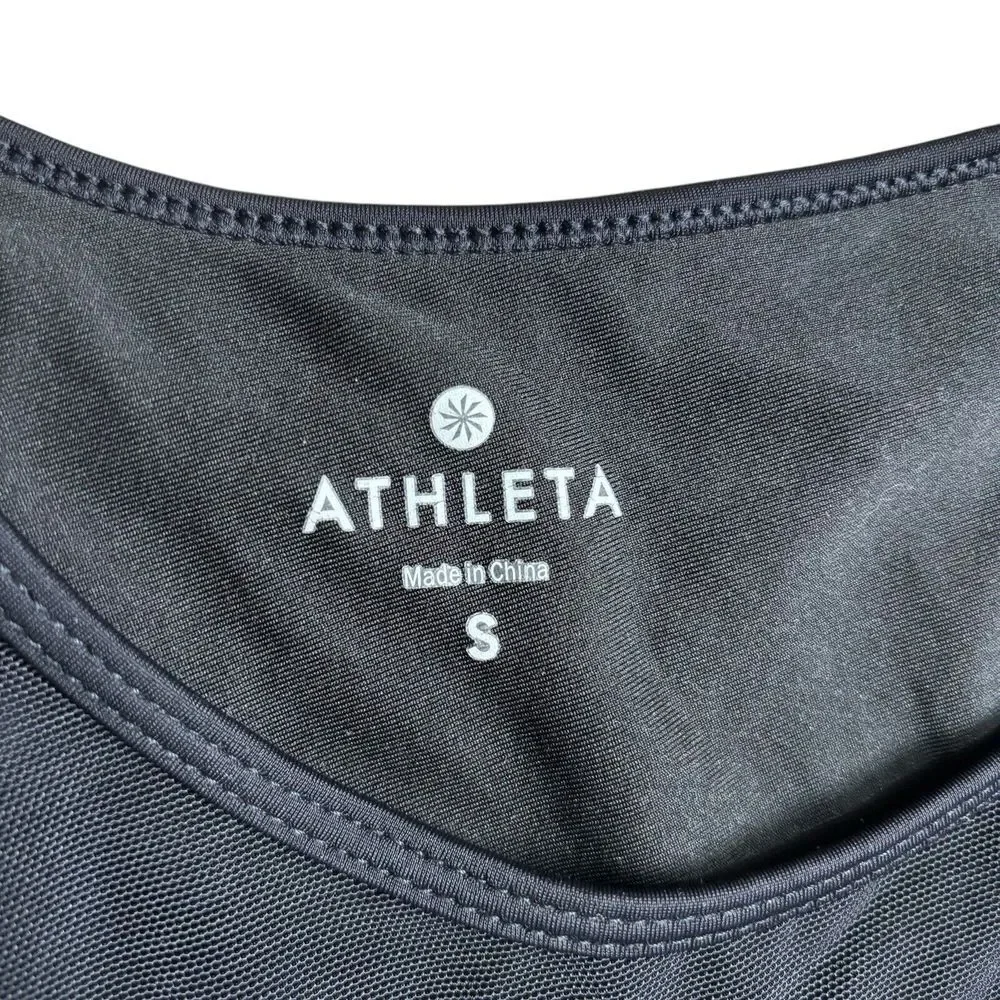 Athleta Streamline Sports Bra Laser Beam Print Multicolor SZ S 213142 T0508 - Picture 5 of 6